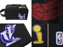 画像をギャラリービューアに読み込む, 新品同様 LOUIS VUITTON ルイヴィトン LV×NBA クロークドップキット クラッチバッグ M58515 カーフレザー ブラック 中古 4b000742