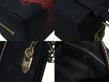 画像をギャラリービューアに読み込む, 新品同様 LOUIS VUITTON ルイヴィトン LV×NBA クロークドップキット クラッチバッグ M58515 カーフレザー ブラック 中古 4b000742