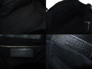 BALENCIAGA バレンシアガ ザ ワーク ハンドバッグ 132110 キャンバス レザー ブラック シルバー金具 美品 中古 4b000743
