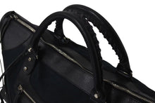 Load image into Gallery viewer, BALENCIAGA バレンシアガ ザ ワーク ハンドバッグ 132110 キャンバス レザー ブラック シルバー金具 美品 中古 4b000743