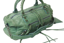 Load image into Gallery viewer, BALENCIAGA バレンシアガ The Twiggy ザ ツィギー ハンドバッグ 128523 2WAY ラムスキン グリーン 美品 中古 4b000745