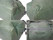 Load image into Gallery viewer, BALENCIAGA バレンシアガ The Twiggy ザ ツィギー ハンドバッグ 128523 2WAY ラムスキン グリーン 美品 中古 4b000745