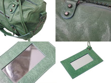 Load image into Gallery viewer, BALENCIAGA バレンシアガ The Twiggy ザ ツィギー ハンドバッグ 128523 2WAY ラムスキン グリーン 美品 中古 4b000745