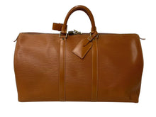 Load image into Gallery viewer, LOUIS VUITTON ルイヴィトン ボストンバッグ キーポル50 M42963 ブラウン エピレザー ゴールド金具 美品 中古 4b000750