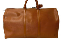 Load image into Gallery viewer, LOUIS VUITTON ルイヴィトン ボストンバッグ キーポル50 M42963 ブラウン エピレザー ゴールド金具 美品 中古 4b000750