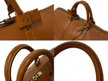 Load image into Gallery viewer, LOUIS VUITTON ルイヴィトン ボストンバッグ キーポル50 M42963 ブラウン エピレザー ゴールド金具 美品 中古 4b000750