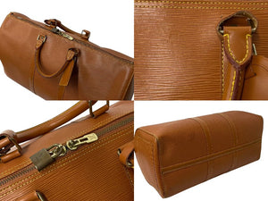 LOUIS VUITTON ルイヴィトン ボストンバッグ キーポル50 M42963 ブラウン エピレザー ゴールド金具 美品 中古 4b000750