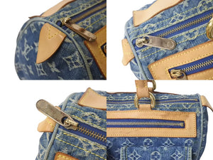 LOUIS VUITTON ルイヴィトン ネオスピーディ ハンドバッグ M95019 モノグラムデニム ゴールド金具 美品 中古 4b000751