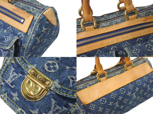 LOUIS VUITTON ルイヴィトン ネオスピーディ ハンドバッグ M95019 モノグラムデニム ゴールド金具 美品 中古 4b000751