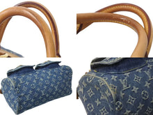 Load image into Gallery viewer, LOUIS VUITTON ルイヴィトン ネオスピーディ ハンドバッグ M95019 モノグラムデニム ゴールド金具 美品 中古 4b000751