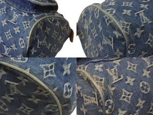 LOUIS VUITTON ルイヴィトン ネオスピーディ ハンドバッグ M95019 モノグラムデニム ゴールド金具 美品 中古 4b000751