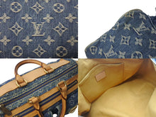Load image into Gallery viewer, LOUIS VUITTON ルイヴィトン ネオスピーディ ハンドバッグ M95019 モノグラムデニム ゴールド金具 美品 中古 4b000751