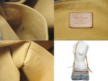 Load image into Gallery viewer, LOUIS VUITTON ルイヴィトン バギーPM ショルダーバッグ M95049 モノグラムデニム ヌメ革 ブルー ゴールド 美品 中古 4b000752