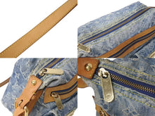 Load image into Gallery viewer, LOUIS VUITTON ルイヴィトン バギーPM ショルダーバッグ M95049 モノグラムデニム ヌメ革 ブルー ゴールド 美品 中古 4b000752