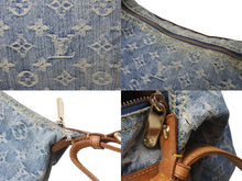 Load image into Gallery viewer, LOUIS VUITTON ルイヴィトン バギーPM ショルダーバッグ M95049 モノグラムデニム ヌメ革 ブルー ゴールド 美品 中古 4b000752