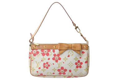 LOUIS VUITTON ルイヴィトン ポシェットアクセソワール チェリーブロッサム 村上隆コラボ M92008 ゴールド金具 美品 中古 4b000755