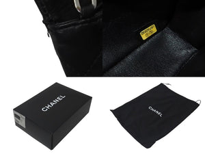 CHANEL シャネル イーストウエスト チェーンショルダーバッグ 10番台 2006年 ラムスキン ブラック シルバー金具 美品 中古 4b000759
