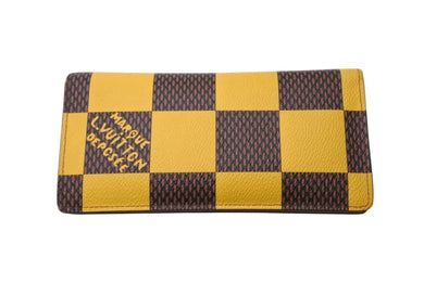 LOUIS VUITTON ルイヴィトン ポルトフォイユ ブラザNM 長財布 N40541 ダミエポップ ファレルウィリアムス イエロー 良品 中古 4b000764