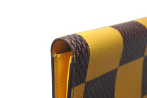 LOUIS VUITTON ルイヴィトン ポルトフォイユ ブラザNM 長財布 N40541 ダミエポップ ファレルウィリアムス イエロー 良品 中古 4b000764