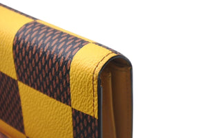 LOUIS VUITTON ルイヴィトン ポルトフォイユ ブラザNM 長財布 N40541 ダミエポップ ファレルウィリアムス イエロー 良品 中古 4b000764