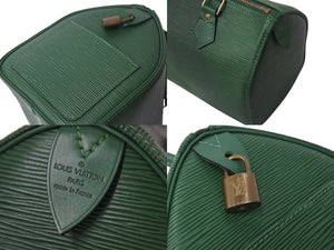 LOUIS VUITTON ルイヴィトン エピ スピーディ25 ハンドバッグ M43014 ボルネオグリーン レザー 美品 中古 4b000767