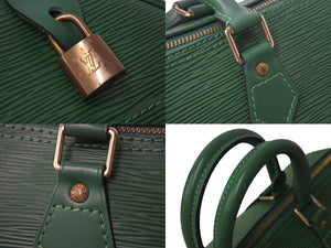 LOUIS VUITTON ルイヴィトン エピ スピーディ25 ハンドバッグ M43014 ボルネオグリーン レザー 美品 中古 4b000767