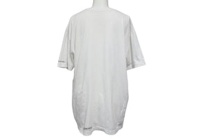 CHROME HEARTS クロムハーツ 半袖Ｔシャツ 新型ネックロゴプリント ホワイト コットン サイズL 美品 中古 4b000779 
