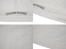 画像をギャラリービューアに読み込む, CHROME HEARTS クロムハーツ 半袖Ｔシャツ 新型ネックロゴプリント ホワイト コットン サイズL 美品 中古 4b000779 