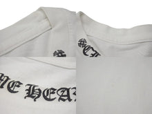 画像をギャラリービューアに読み込む, CHROME HEARTS クロムハーツ 半袖Ｔシャツ 新型ネックロゴプリント ホワイト コットン サイズL 美品 中古 4b000779 