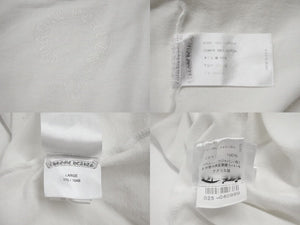 CHROME HEARTS クロムハーツ 半袖Ｔシャツ 新型 ネックロゴプリント ホワイト コットン サイズL 美品 中古 4b000779