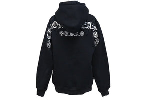 CHROME HEARTS クロムハーツ ダガージップパーカー サイズS アーチロゴ CHプラス ダブルフェイス ブラック 美品 中古 4b000784