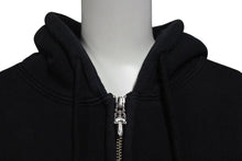 Load image into Gallery viewer, CHROME HEARTS クロムハーツ ダガージップパーカー サイズS アーチロゴ CHプラス ダブルフェイス ブラック 美品 中古 4b000784