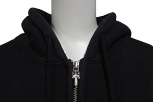 CHROME HEARTS クロムハーツ ダガージップパーカー サイズS アーチロゴ CHプラス ダブルフェイス ブラック 美品 中古 4b000784
