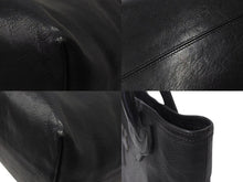 画像をギャラリービューアに読み込む, CHROME HEARTS クロムハーツ FS TOTE FSトートバッグ CHクロスレザーパッチ レザー シルバー925 ブラック 美品 中古 4b000788 