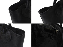 画像をギャラリービューアに読み込む, CHROME HEARTS クロムハーツ FS TOTE FSトートバッグ CHクロスレザーパッチ レザー シルバー925 ブラック 美品 中古 4b000788 