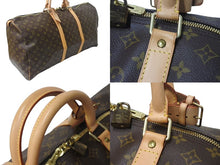 Load image into Gallery viewer, 極美品 LOUIS VUITTON ルイヴィトン キーポル60 ボストンバッグ M41422 モノグラム PVC レザー ブラウン 中古 4b000794
