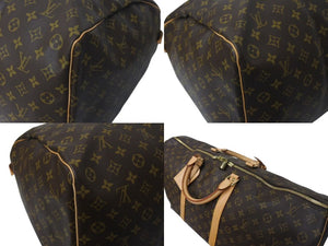 極美品 LOUIS VUITTON ルイヴィトン キーポル60 ボストンバッグ M41422 モノグラム PVC レザー ブラウン 中古 4b000794