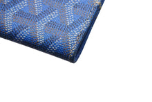 画像をギャラリービューアに読み込む, 極美品 GOYARD ゴヤール パスポートケース パスケース PVC レザー ブルー ヘリンボーン フランス製 中古 4b000795