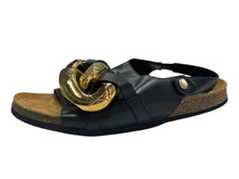 Load image into Gallery viewer, JW ANDERSON ジェイダブリューアンダーソン Chain Flat Sandal チェーン フラットサンダル ブラック サイズ42 良品 中古 4b000800