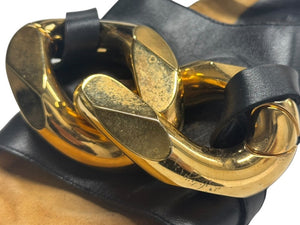 JW ANDERSON ジェイダブリューアンダーソン Chain Flat Sandal チェーン フラットサンダル ブラック サイズ42 良品 中古 4b000800
