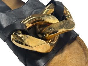 JW ANDERSON ジェイダブリューアンダーソン Chain Flat Sandal チェーン フラットサンダル ブラック サイズ42 良品 中古 4b000800