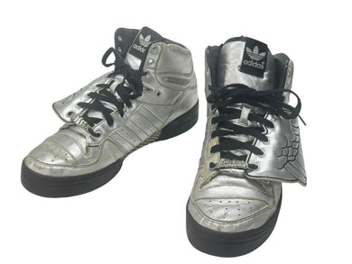 ADIDAS x Jeremy Scott アディダス ジェレミースコット JS WINGS ウィングス ハイカットスニーカー シルバー サイズ29.5cm 良品 中古 4b000803 