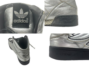 ADIDAS x Jeremy Scott アディダス ジェレミースコット JS WINGS ウィングス ハイカットスニーカー シルバー サイズ29.5cm 良品 中古 4b000803 