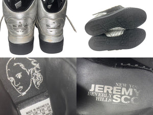 ADIDAS x Jeremy Scott アディダス ジェレミースコット JS WINGS ウィングス ハイカットスニーカー シルバー サイズ29.5cm 良品 中古 4b000803 
