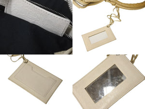 BALENCIAGA バレンシアガ パート タイム ハンドバッグ ショルダーバッグ 168028 クリーム レザー 良品 中古 4b000806