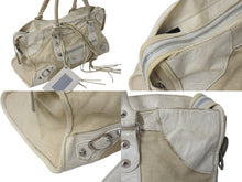 Load image into Gallery viewer, BALENCIAGA バレンシアガ パート タイム ハンドバッグ ショルダーバッグ 168028 クリーム レザー 良品 中古 4b000806