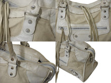 Load image into Gallery viewer, BALENCIAGA バレンシアガ パート タイム ハンドバッグ ショルダーバッグ 168028 クリーム レザー 良品 中古 4b000806