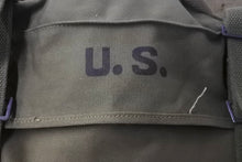 画像をギャラリービューアに読み込む, US ARMY ユーエスアーミー ミリタリーカーゴバッグ アメリカ軍 手提げ鞄 キャンバス カーキ ブラック 良品 中古 4b000808 
