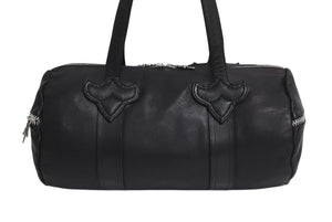CHROME HEARTS クロムハーツ DUFFLE TINY タイニーダッフル ボストンバッグ ダガージップ レザー シルバ−925 ブラック 美品 中古 4b000810