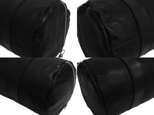 CHROME HEARTS クロムハーツ DUFFLE TINY タイニーダッフル ボストンバッグ ダガージップ レザー シルバ−925 ブラック 美品 中古 4b000810